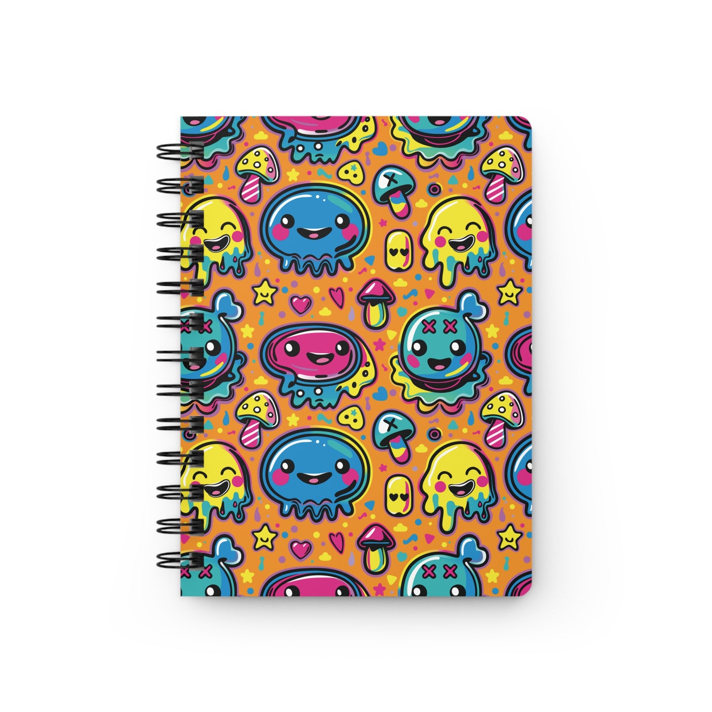 Eighth Hour of Mischief Stringpulled Oozelings Scrawls on Spiral Bound Journal