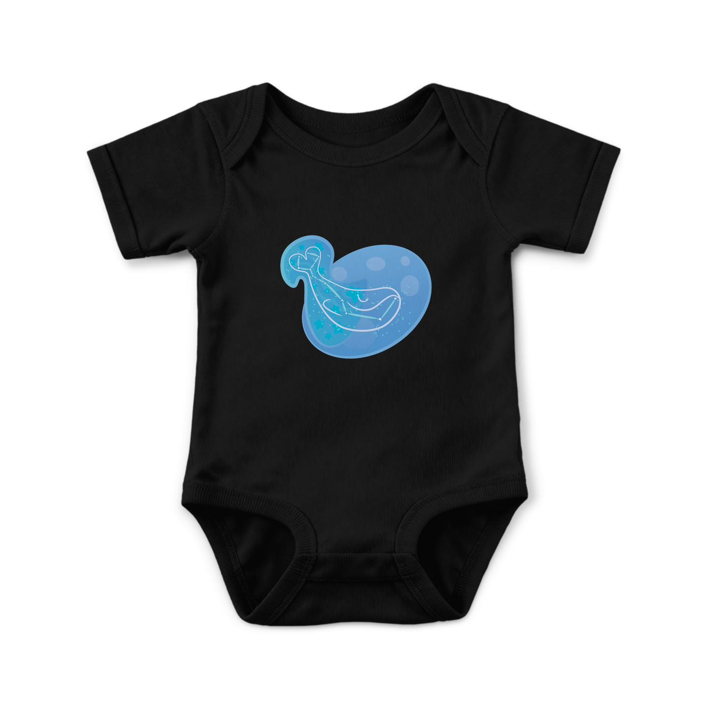 Mir the Spunky Calf Astral Zenith Traces on Infant Baby Rib Bodysuit