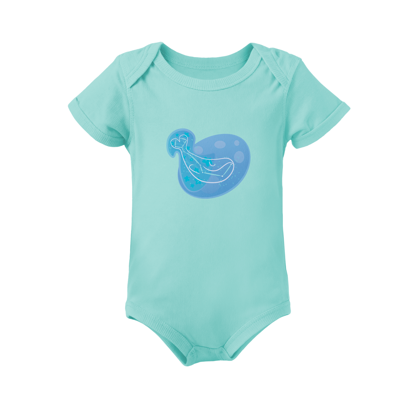 Mir the Spunky Calf Astral Zenith Traces on Infant Baby Rib Bodysuit