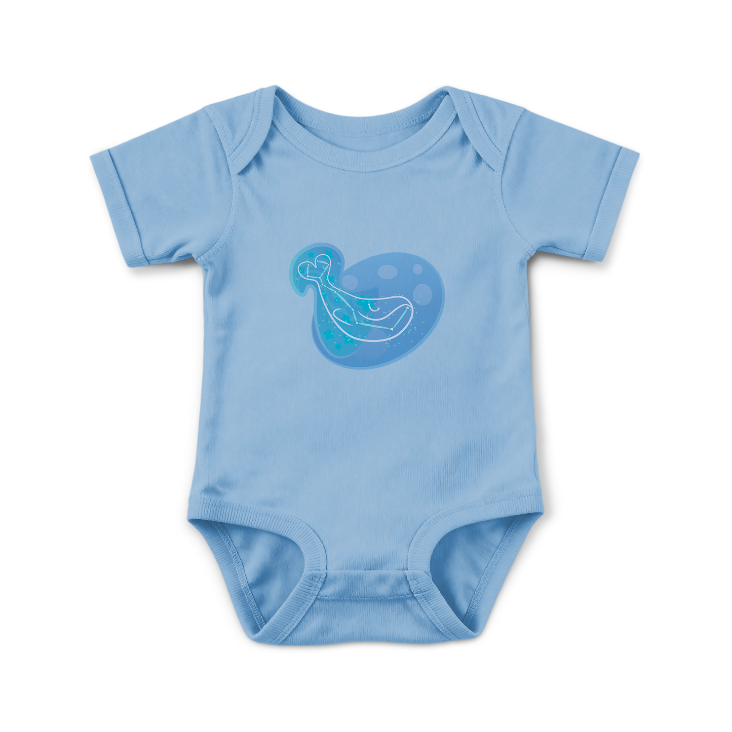 Mir the Spunky Calf Astral Zenith Traces on Infant Baby Rib Bodysuit