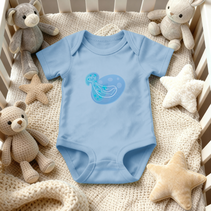 Mir the Spunky Calf Astral Zenith Traces on Infant Baby Rib Bodysuit
