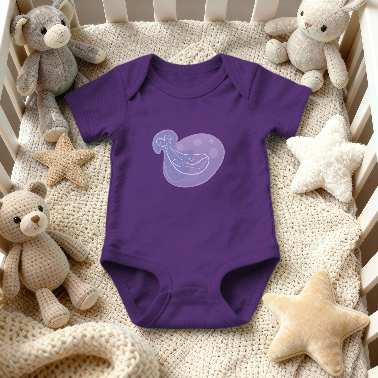 Mir the Spunky Calf Astral Nadir Traces on Infant Baby Rib Bodysuit