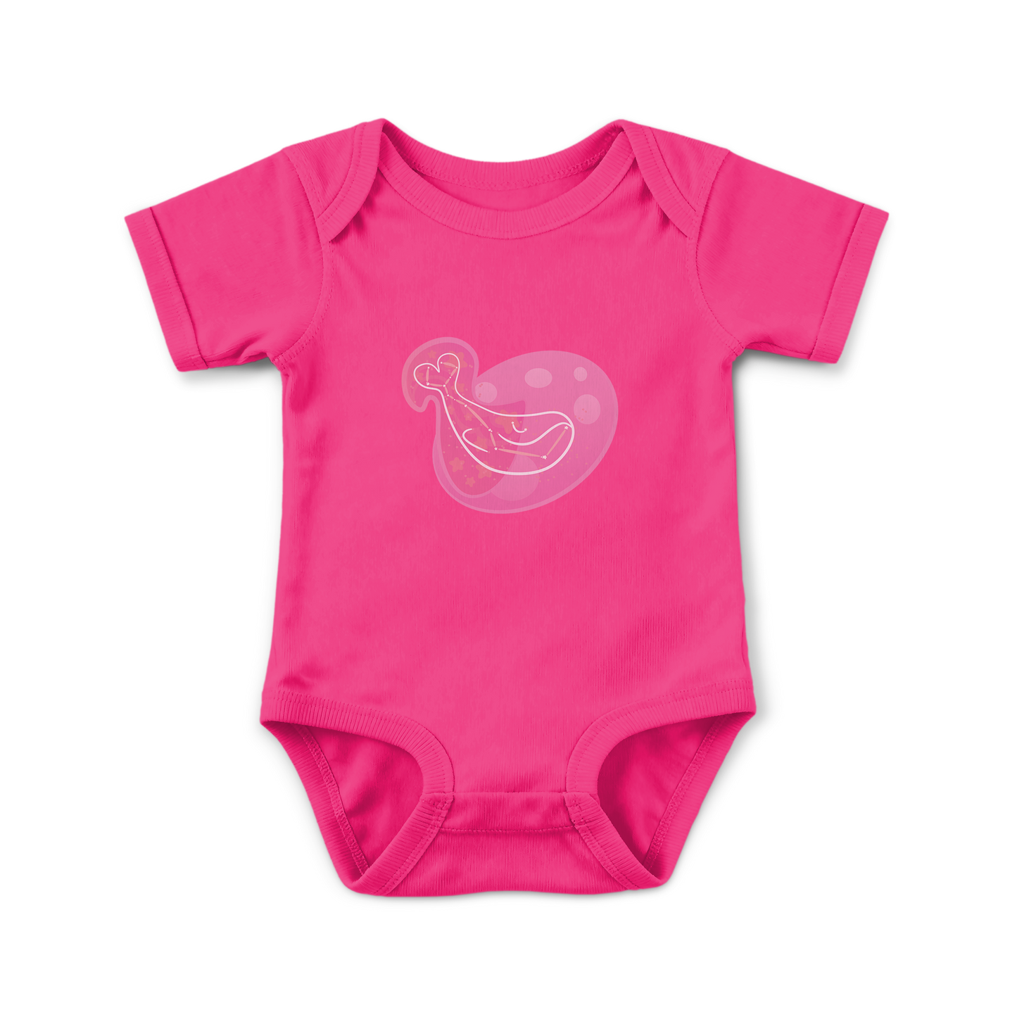 Mir the Spunky Calf Astral Dusk Traces on Infant Baby Rib Bodysuit