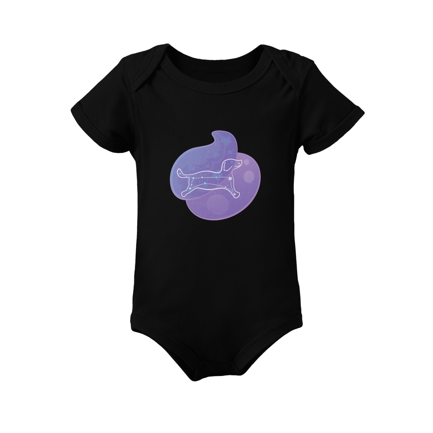 Rius the Loyal Puppy Astral Nadir Traces on Infant Baby Rib Bodysuit
