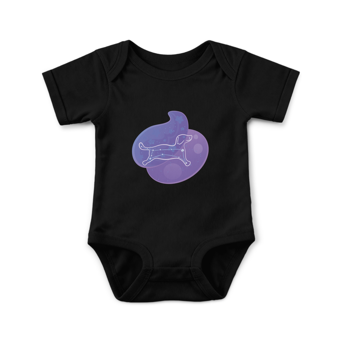 Rius the Loyal Puppy Astral Nadir Traces on Infant Baby Rib Bodysuit