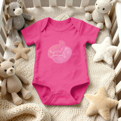 Rius the Loyal Puppy Astral Dusk Traces on Infant Baby Rib Bodysuit