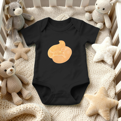 Rius the Loyal Puppy Astral Dawn Traces Infant Baby Rib Bodysuit