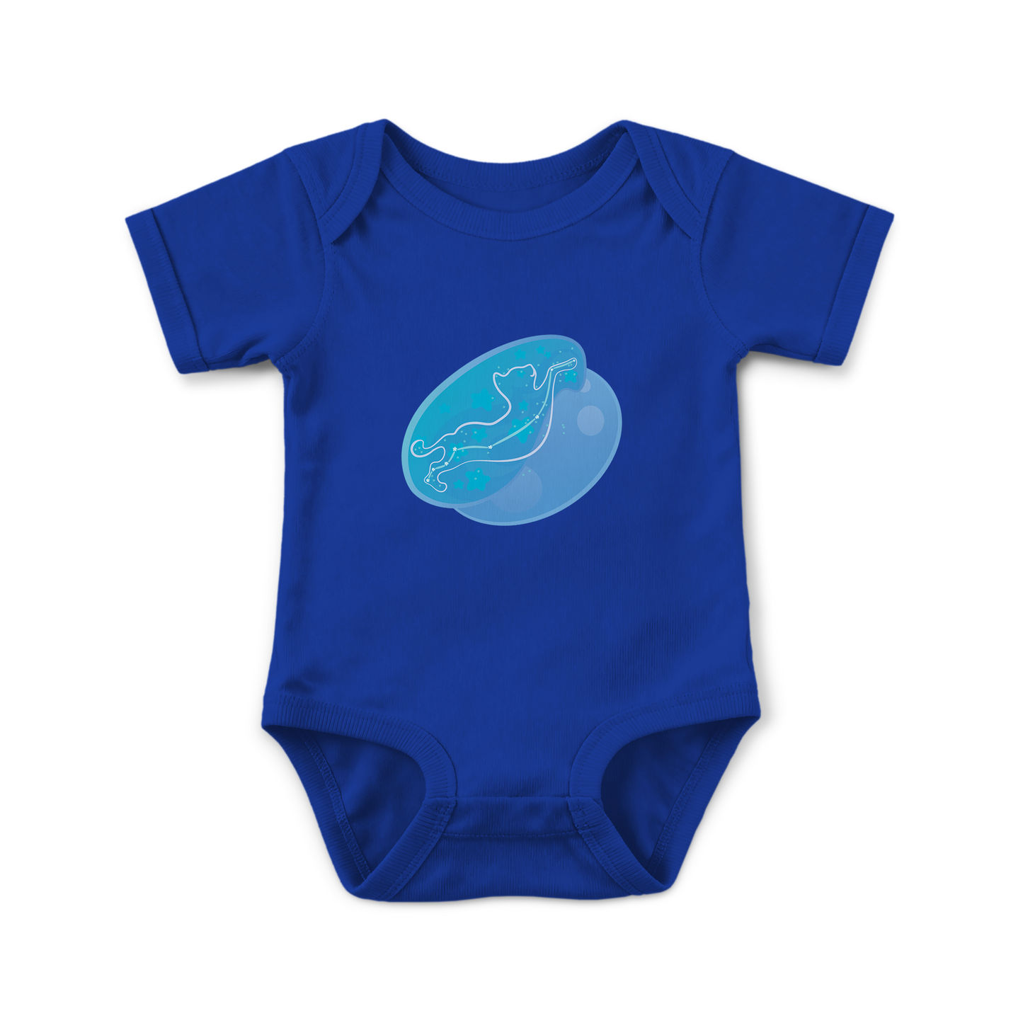 Lyn the Keen Kitten Astral Zenith Traces on Infant Baby Rib Bodysuit