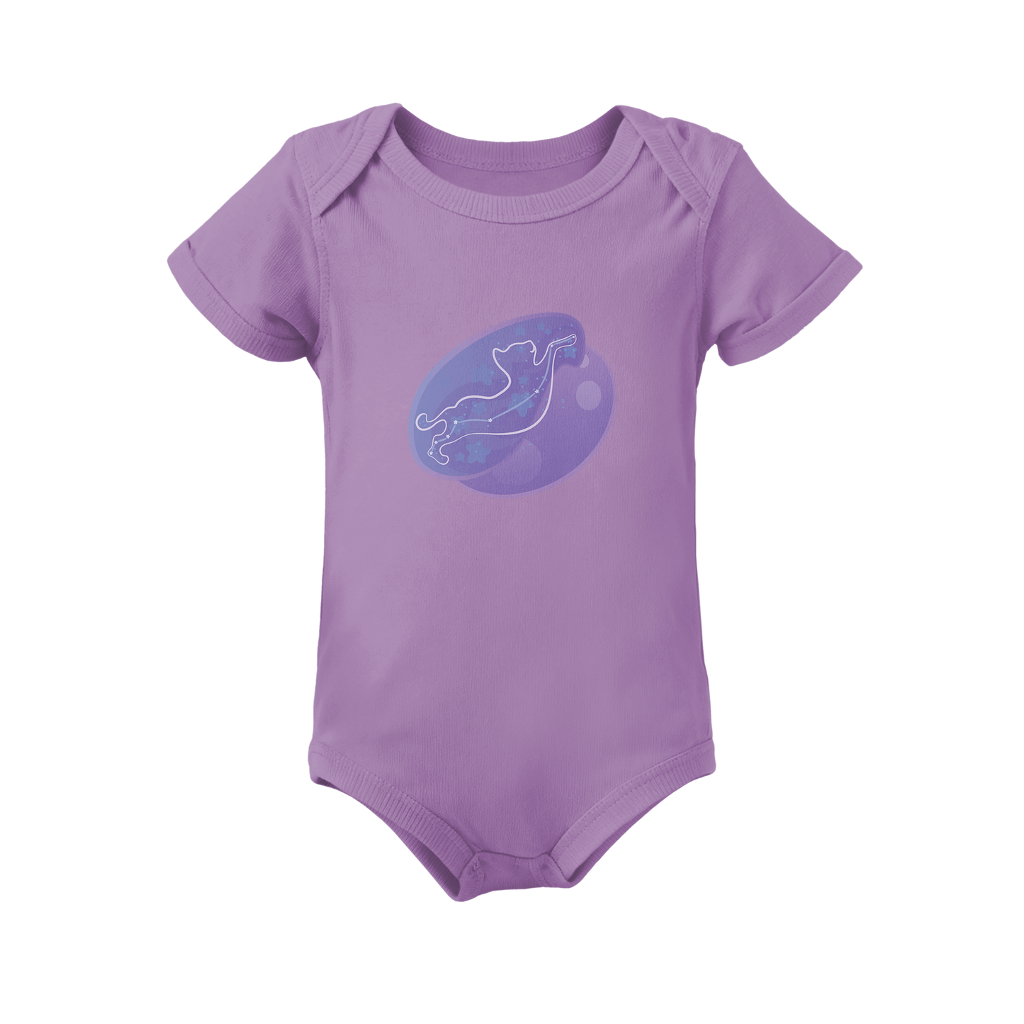 Lyn the Keen Kitten Astral Nadir Traces on Infant Baby Rib Bodysuit