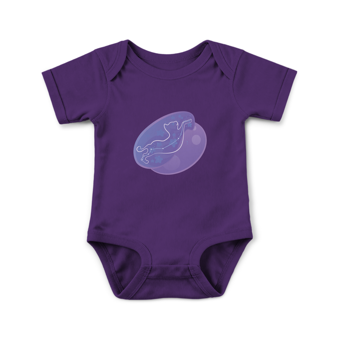Lyn the Keen Kitten Astral Nadir Traces on Infant Baby Rib Bodysuit