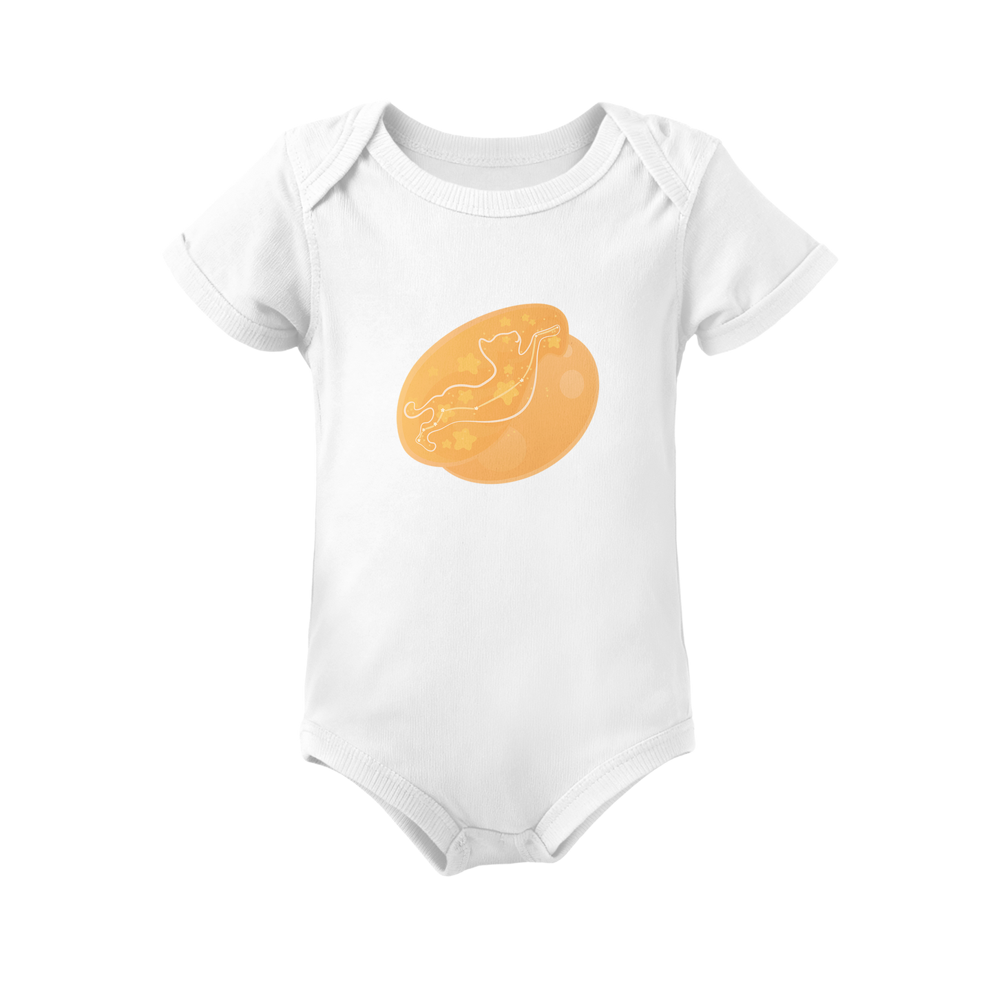 Lyn the Keen Kitten Astral Dawn Traces on Infant Baby Rib Bodysuit