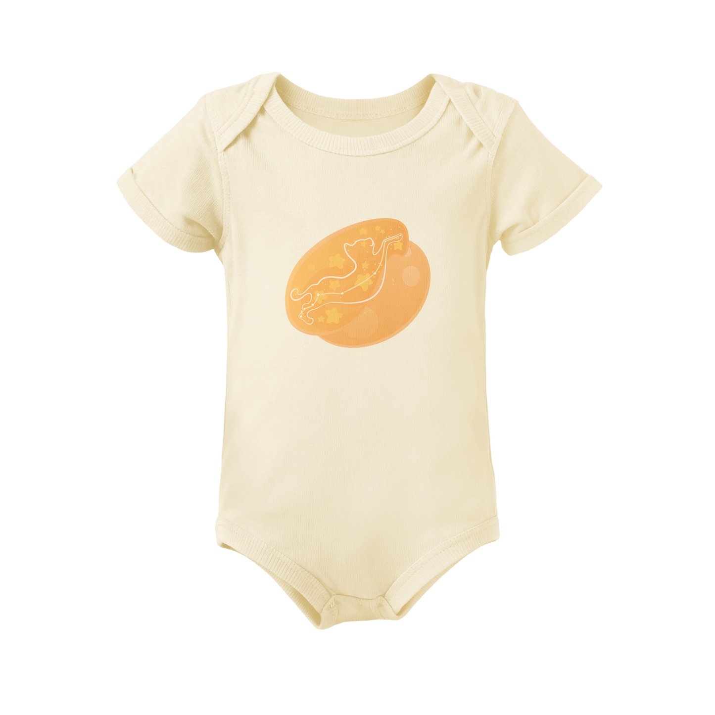 Lyn the Keen Kitten Astral Dawn Traces on Infant Baby Rib Bodysuit