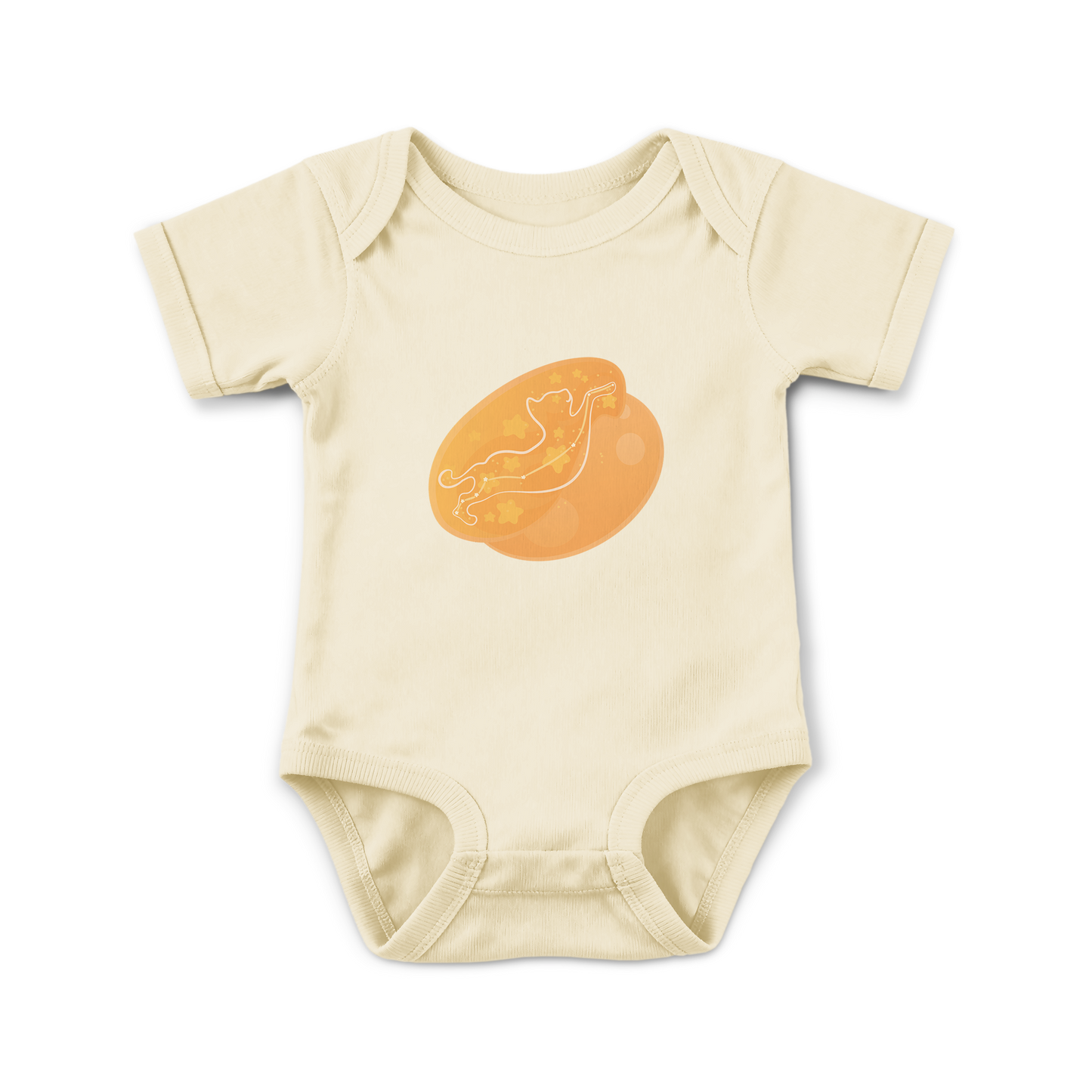 Lyn the Keen Kitten Astral Dawn Traces on Infant Baby Rib Bodysuit