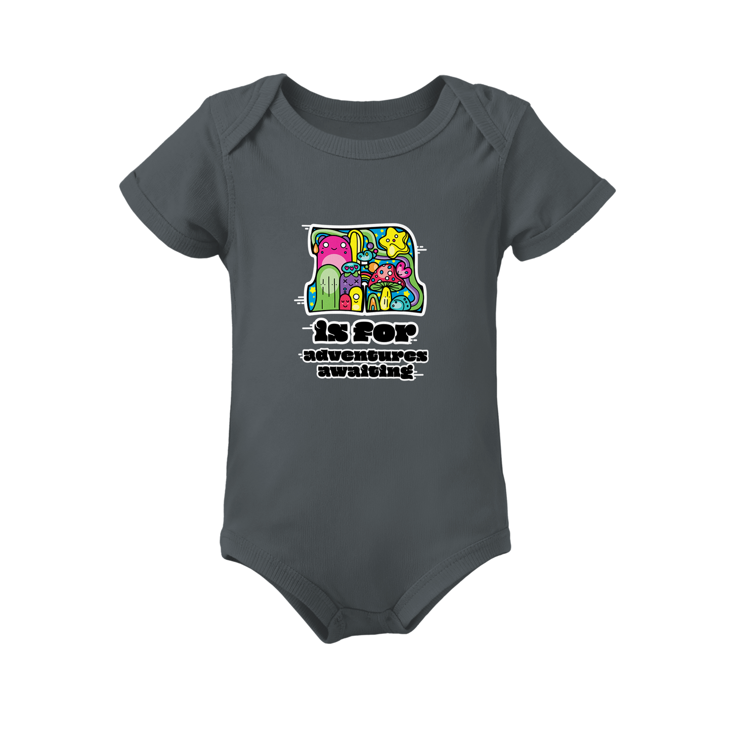 A is for Adventures Awaiting on Infant Baby Rib Bodysuit